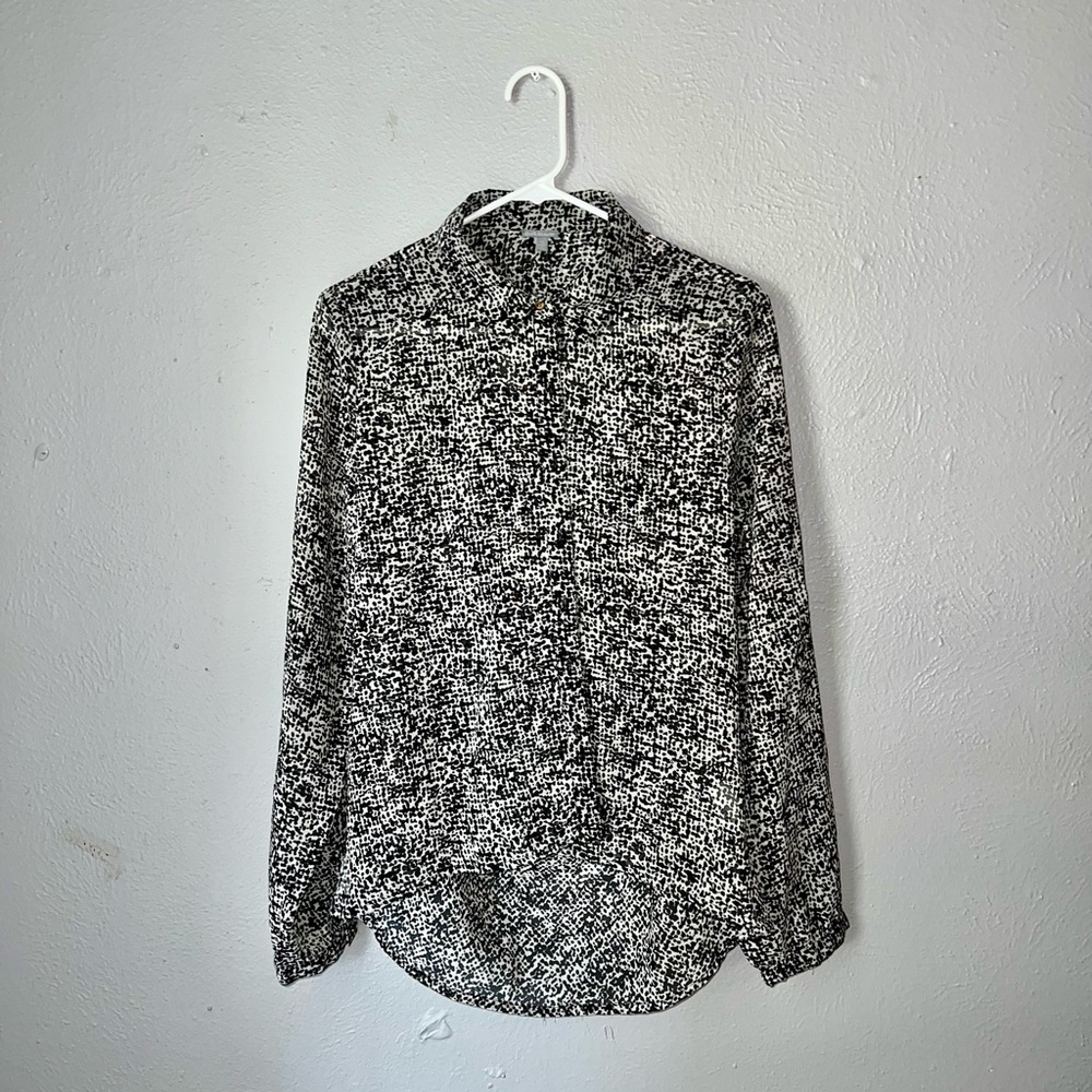 Charlotte Russe Black and White Patterned Top